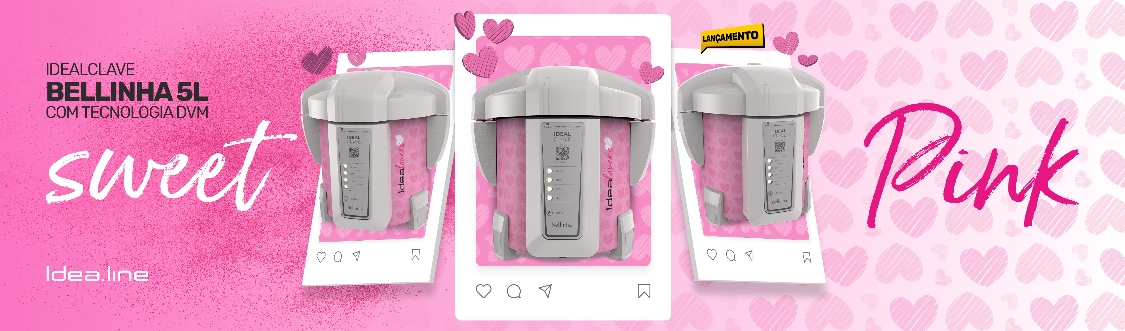 Lançamento Autoclave Sweet Pink Idealine